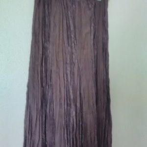 Brown skirt with lace